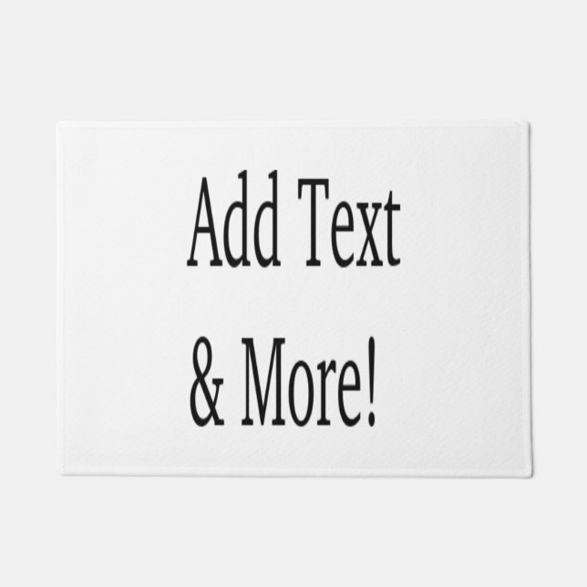 Voeg tekst & meer toe! Pas uw eigen gepersonalisee Deurmat (Voorkant)