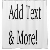 Voeg tekst & meer toe! Pas uw eigen gepersonalisee Douchegordijn (Voorkant)