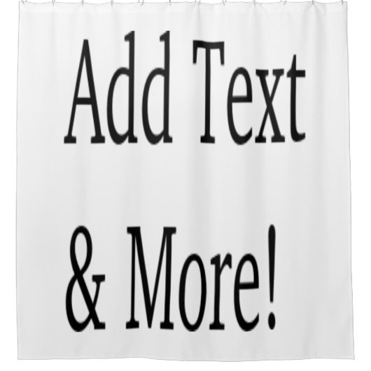 Voeg tekst & meer toe! Pas uw eigen gepersonalisee Douchegordijn (Voorkant)