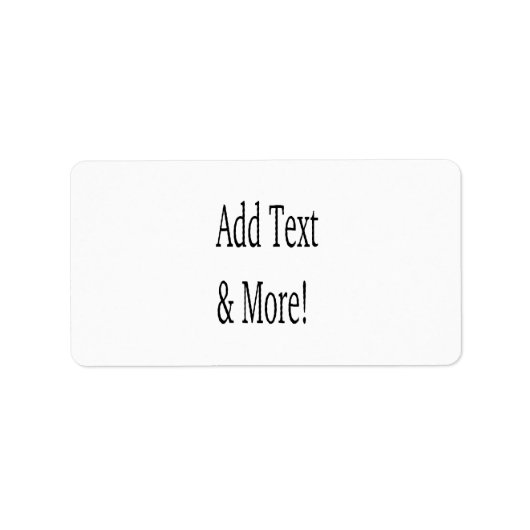 Voeg tekst & meer toe! Pas uw eigen gepersonalisee Etiket (Voorkant)