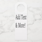 Voeg tekst & meer toe! Pas uw eigen gepersonalisee Flessenhanger (Voorkant)