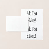 Voeg tekst & meer toe! Pas uw eigen gepersonalisee Folie Kaarten (Display)