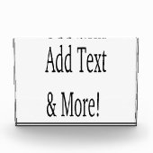 Voeg tekst & meer toe! Pas uw eigen gepersonalisee Fotoblokken (Voorkant)