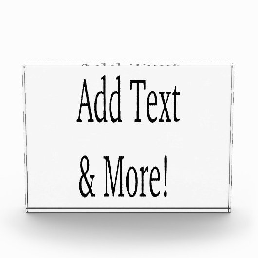 Voeg tekst & meer toe! Pas uw eigen gepersonalisee Fotoblokken (Voorkant)