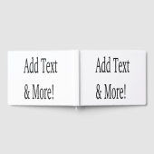 Voeg tekst & meer toe! Pas uw eigen gepersonalisee Gastenboek (Volledig)