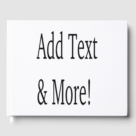 Voeg tekst & meer toe! Pas uw eigen gepersonalisee Gastenboek (Voorkant)