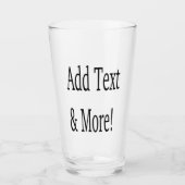 Voeg tekst & meer toe! Pas uw eigen gepersonalisee Glas (Voorkant)