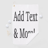 Voeg tekst & meer toe! Pas uw eigen gepersonalisee Golfhanddoek (Insitu)