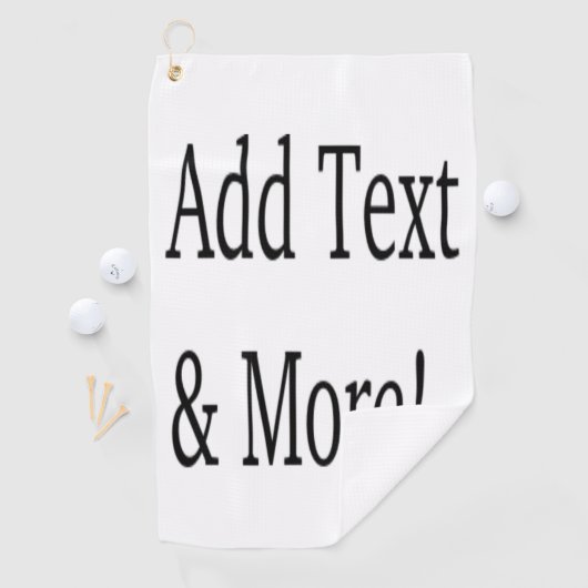 Voeg tekst & meer toe! Pas uw eigen gepersonalisee Golfhanddoek (Insitu)