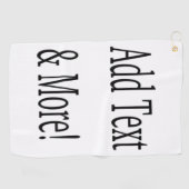 Voeg tekst & meer toe! Pas uw eigen gepersonalisee Golfhanddoek (Horizontaal)