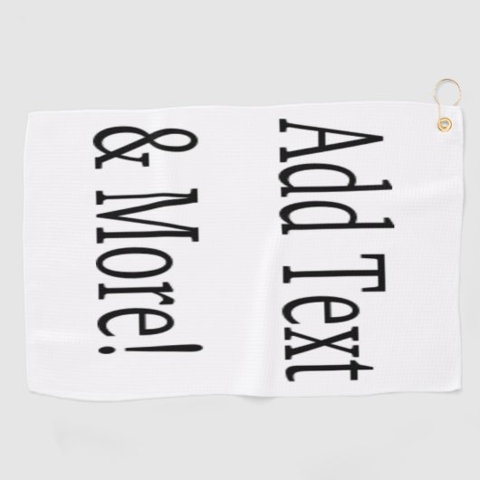 Voeg tekst & meer toe! Pas uw eigen gepersonalisee Golfhanddoek (Horizontaal)