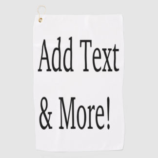 Voeg tekst & meer toe! Pas uw eigen gepersonalisee Golfhanddoek