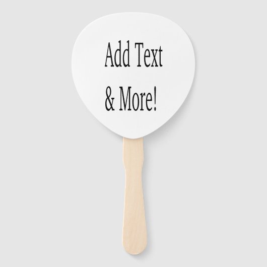 Voeg tekst & meer toe! Pas uw eigen gepersonalisee Handwaaier (Achterkant)