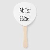 Voeg tekst & meer toe! Pas uw eigen gepersonalisee Handwaaier (Voorkant)