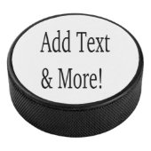 Voeg tekst & meer toe! Pas uw eigen gepersonalisee Hockey Puck (3/4)