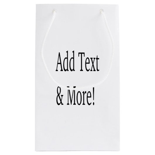 Voeg tekst & meer toe! Pas uw eigen gepersonalisee Klein Cadeauzakje (Achterkant)