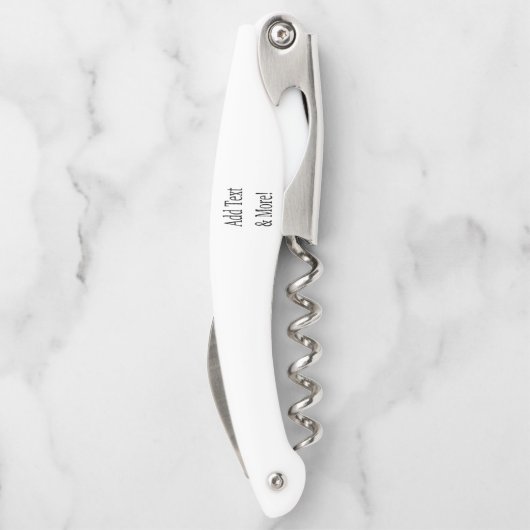 Voeg tekst & meer toe! Pas uw eigen gepersonalisee Kurkentrekker (Achterkant)