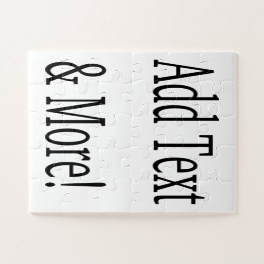 Voeg tekst & meer toe! Pas uw eigen gepersonalisee Legpuzzel (Horizontaal)
