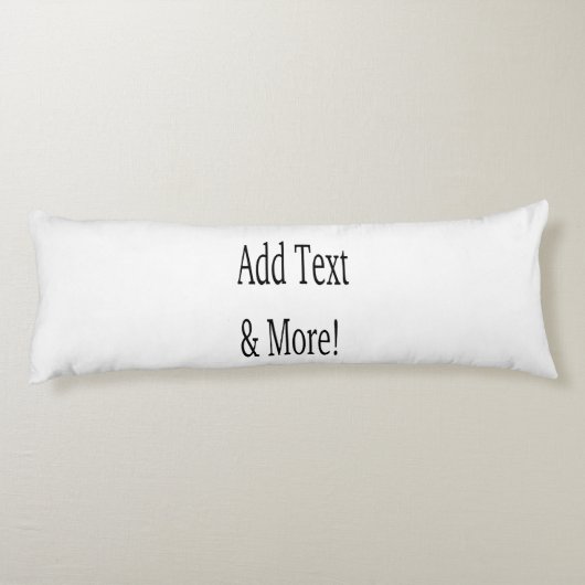 Voeg tekst & meer toe! Pas uw eigen gepersonalisee Lichaamskussen (Achterkant)