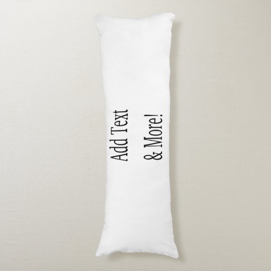 Voeg tekst & meer toe! Pas uw eigen gepersonalisee Lichaamskussen (Voorkant Verticaal)