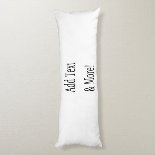 Voeg tekst & meer toe! Pas uw eigen gepersonalisee Lichaamskussen (Achterkant (Verticaal))