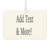 Voeg tekst & meer toe! Pas uw eigen gepersonalisee Luchtverfrisser (Achterkant)