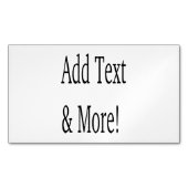 Voeg tekst & meer toe! Pas uw eigen gepersonalisee Magnetisch Visitekaartje (Voorkant)