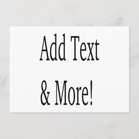 Voeg tekst & meer toe! Pas uw eigen gepersonalisee Menu (Voorkant)