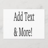 Voeg tekst & meer toe! Pas uw eigen gepersonalisee Menu (Achterkant)