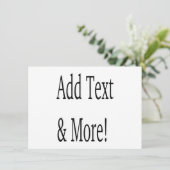 Voeg tekst & meer toe! Pas uw eigen gepersonalisee Menu (Staand voorkant)