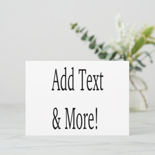 Voeg tekst & meer toe! Pas uw eigen gepersonalisee Menu (Staand voorkant)