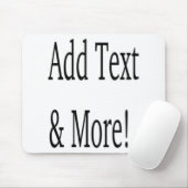 Voeg tekst & meer toe! Pas uw eigen gepersonalisee Muismat (Met muis)