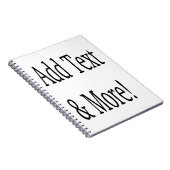 Voeg tekst & meer toe! Pas uw eigen gepersonalisee Notitieboek (Rechterzijde)