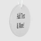 Voeg tekst & meer toe! Pas uw eigen gepersonalisee Ornament (voorkant)