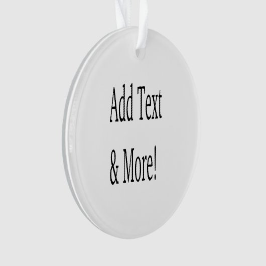 Voeg tekst & meer toe! Pas uw eigen gepersonalisee Ornament (voorkant)