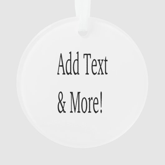 Voeg tekst & meer toe! Pas uw eigen gepersonalisee Ornament (achterkant)