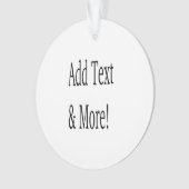 Voeg tekst & meer toe! Pas uw eigen gepersonalisee Ornament (voorkant)