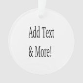 Voeg tekst & meer toe! Pas uw eigen gepersonalisee Ornament (voorkant)