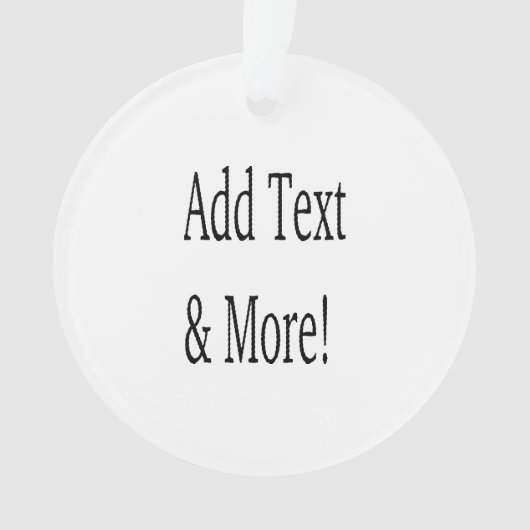 Voeg tekst & meer toe! Pas uw eigen gepersonalisee Ornament (voorkant)