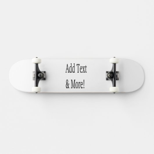Voeg tekst & meer toe! Pas uw eigen gepersonalisee Persoonlijk Skateboard (Horizontaal)