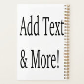 Voeg tekst & meer toe! Pas uw eigen gepersonalisee Planner (Achterkant)