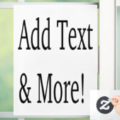 Voeg tekst & meer toe! Pas uw eigen gepersonalisee Raamsticker (Huis)