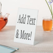 Voeg tekst & meer toe! Pas uw eigen gepersonalisee Reclamebord Met Voetstuk (Insitu)