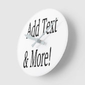 Voeg tekst & meer toe! Pas uw eigen gepersonalisee Ronde Klok (Hoek)