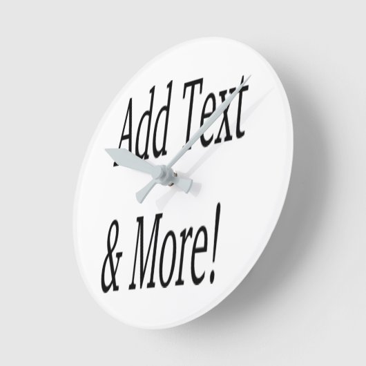 Voeg tekst & meer toe! Pas uw eigen gepersonalisee Ronde Klok (Hoek)