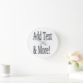 Voeg tekst & meer toe! Pas uw eigen gepersonalisee Ronde Klok (Huis)