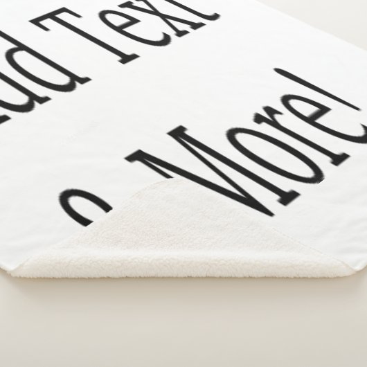 Voeg tekst & meer toe! Pas uw eigen gepersonalisee Sherpa Deken (3/4)