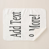 Voeg tekst & meer toe! Pas uw eigen gepersonalisee Sherpa Deken (Voorkant (horizontaal))