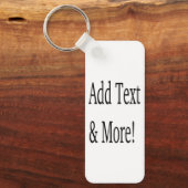 Voeg tekst & meer toe! Pas uw eigen gepersonalisee Sleutelhanger (Voorkant)