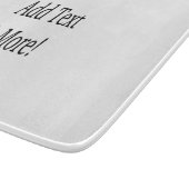 Voeg tekst & meer toe! Pas uw eigen gepersonalisee Snijplank (Hoek)